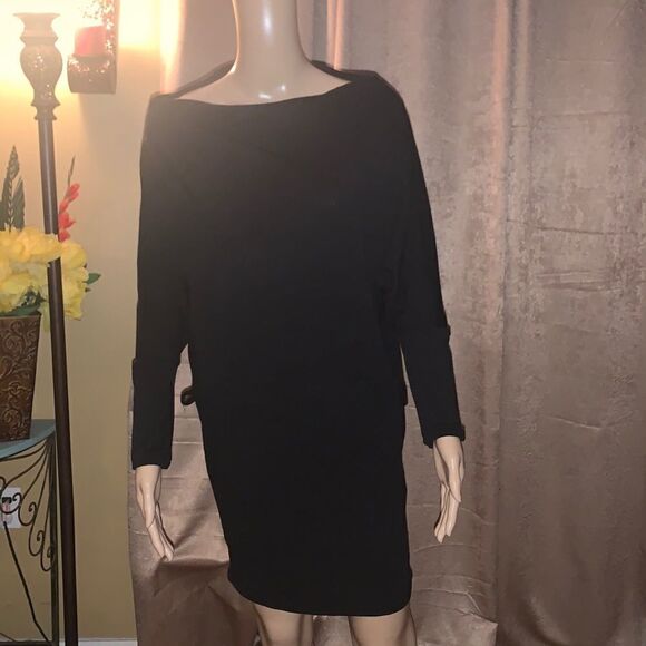 Black Sweater Dress  - Picture 1 of 7